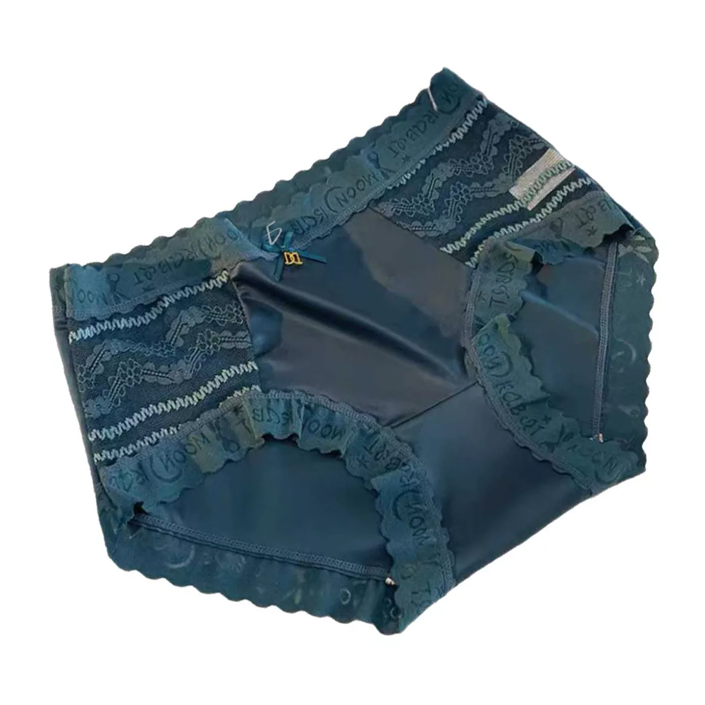 Panti de satén con encaje semi trasparente - Image 3