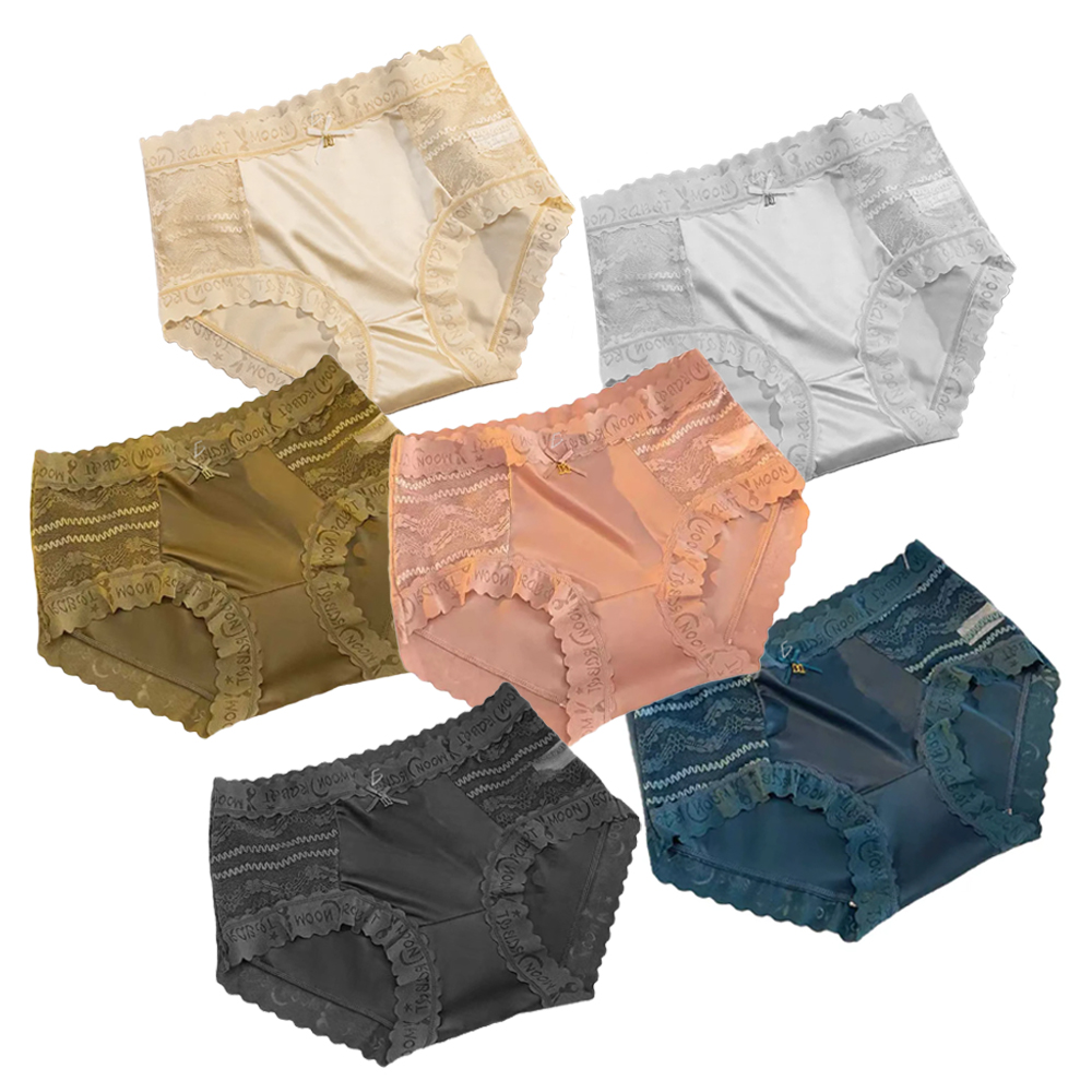 Panti de satén con encaje semi trasparente - Image 2