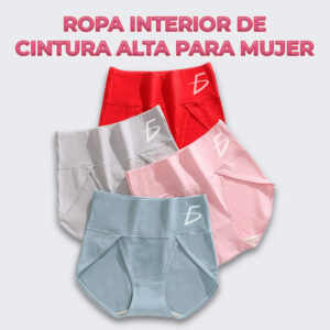 Calzones de Algodón de Cintura Alta