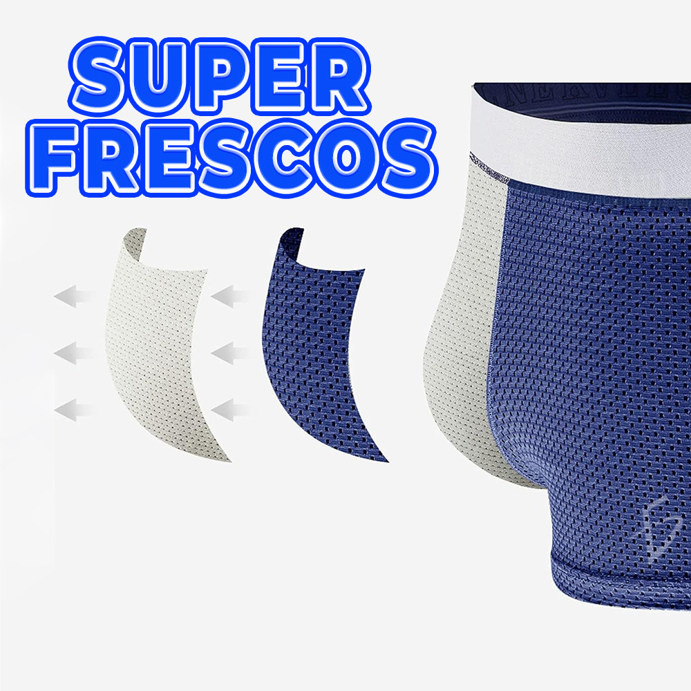 Calzoncillos bóxer de malla de seda helada, fresco, suelto, transpirable - Image 4