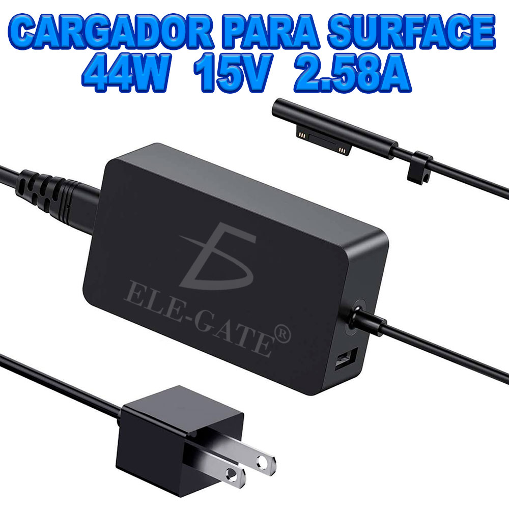 Cargador Laptop Compatible Microsoft Surface 44W 15 V 2.58A con Puerto USB Adicional - Image 5