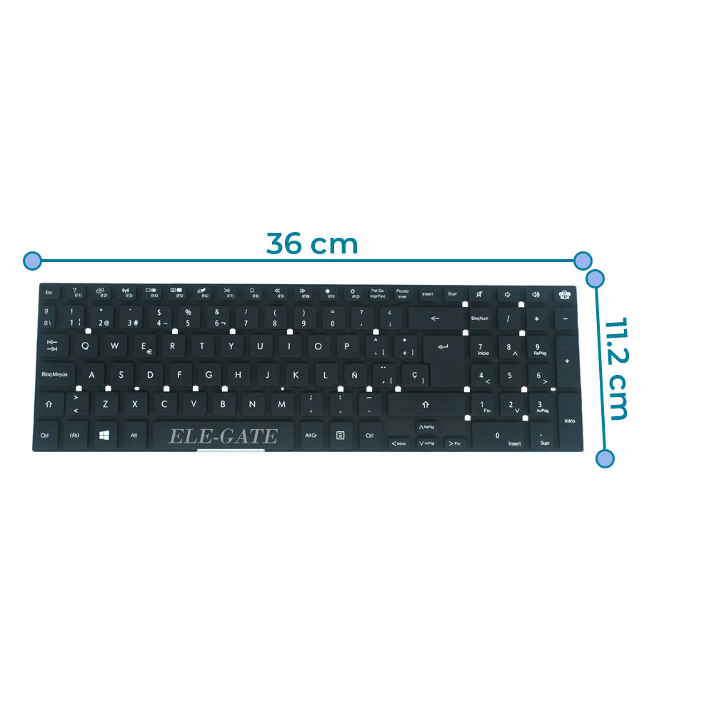 Teclado de Repuesto para Gateway NV55S - Compatible con Varios Modelos NV - Image 4