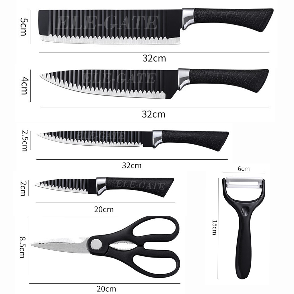 Set de Cuchillos con Base de Acero Inoxidable - Image 3