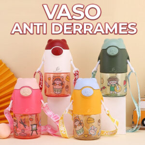 Botella anti derrames de 300 ml - Creativa, Portátil y Duradera