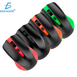 Mouse Inalámbrico Ergonómico 5 Niveles Receptor USB, Seguimiento Óptico.