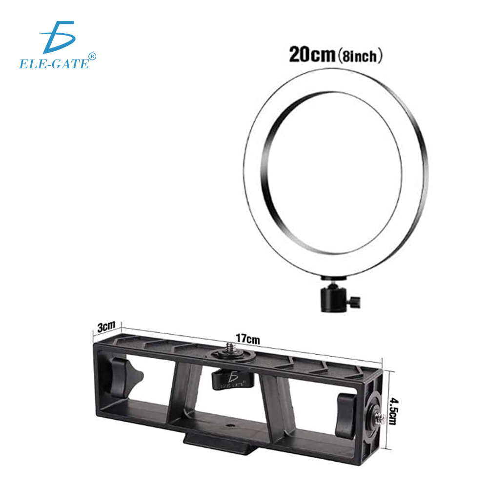 Anillo de Luz LED para Smartphone - Soporte de 10 pulgadas para Autoretrato y Maquillaje - Compatible con 3 Celulares - Image 5