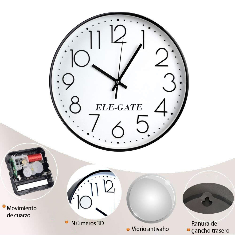 Reloj de Pared de Cuarzo Silencioso. - Image 4