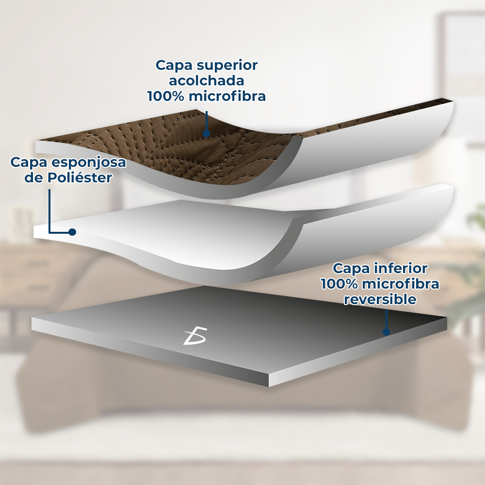 Edredón de Microfibra con Patrón de Rayas: Cómodo y Elegante para Tu Cama - Image 3