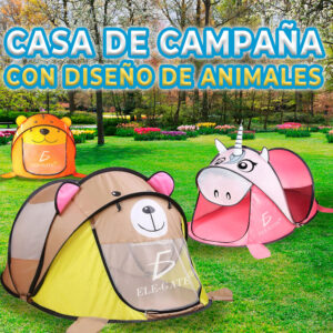 Casa de Juego Plegable de Animales para Niños - Diversión y Aventuras en la Jungla