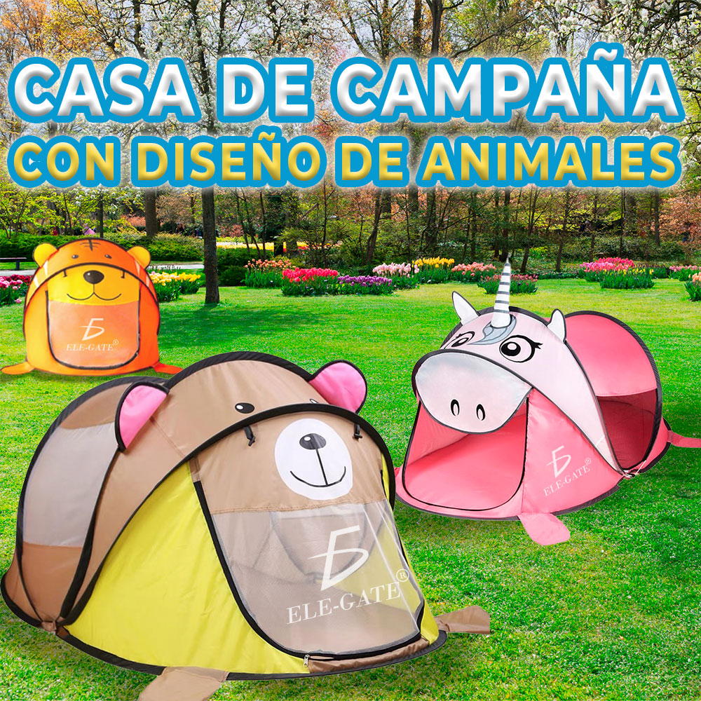 Casa de Juego Plegable de Animales para Niños - Diversión y Aventuras en la Jungla