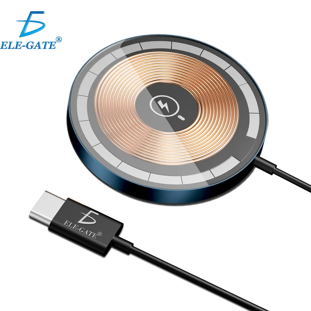 Cargador Inalámbrico Magnético con Entrada USB Tipo C