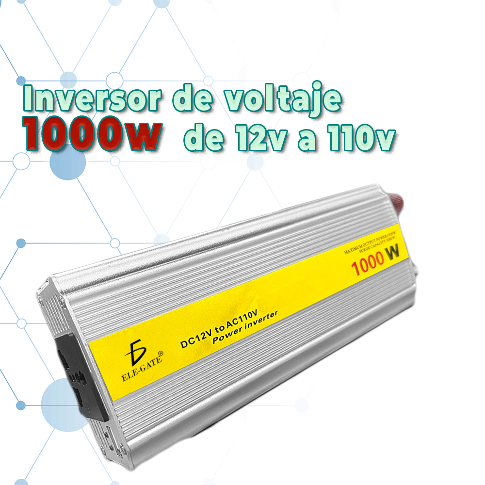 Inversor de Corriente 1000W - Convertidor de Onda Sinusoidal Modificada para Electrónica y Dispositivos - Image 2