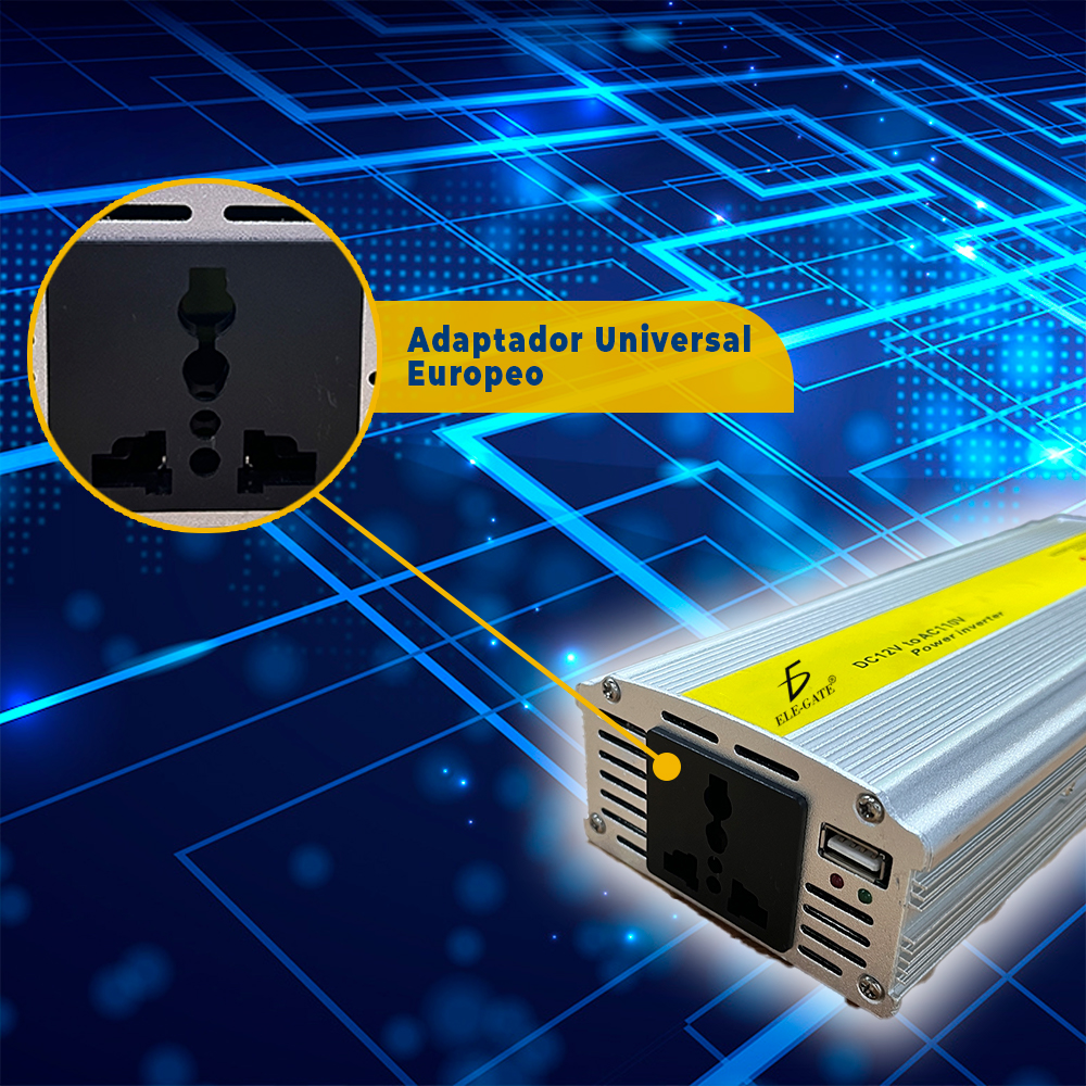 Inversor de Corriente 1000W - Convertidor de Onda Sinusoidal Modificada para Electrónica y Dispositivos - Image 5