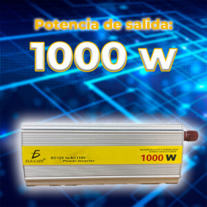 Inversor de Corriente 1000W - Convertidor de Onda Sinusoidal Modificada para Electrónica y Dispositivos