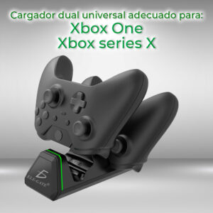 Estación de Carga para Mandos Inalámbricos - Compatible con Controladores Xbox y PlayStation