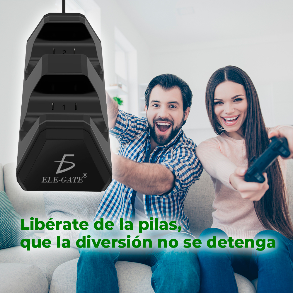 Estación de Carga para Mandos Inalámbricos - Compatible con Controladores Xbox y PlayStation - Image 5