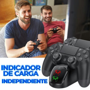 Estación de Cargador para Controladores DualShock de Playstation - Carga Rápida y Conveniente