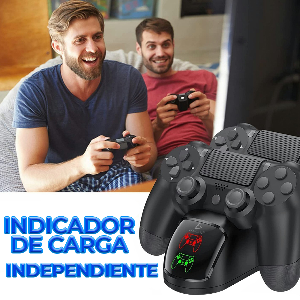 Estación de Cargador para Controladores DualShock de Playstation - Carga Rápida y Conveniente