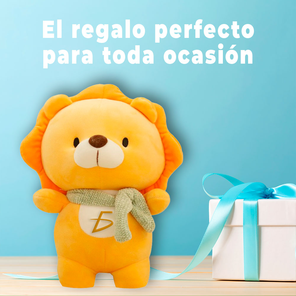 Muñeco de peluche de León cojín suave para decoración del hogar, 20cm - Image 4