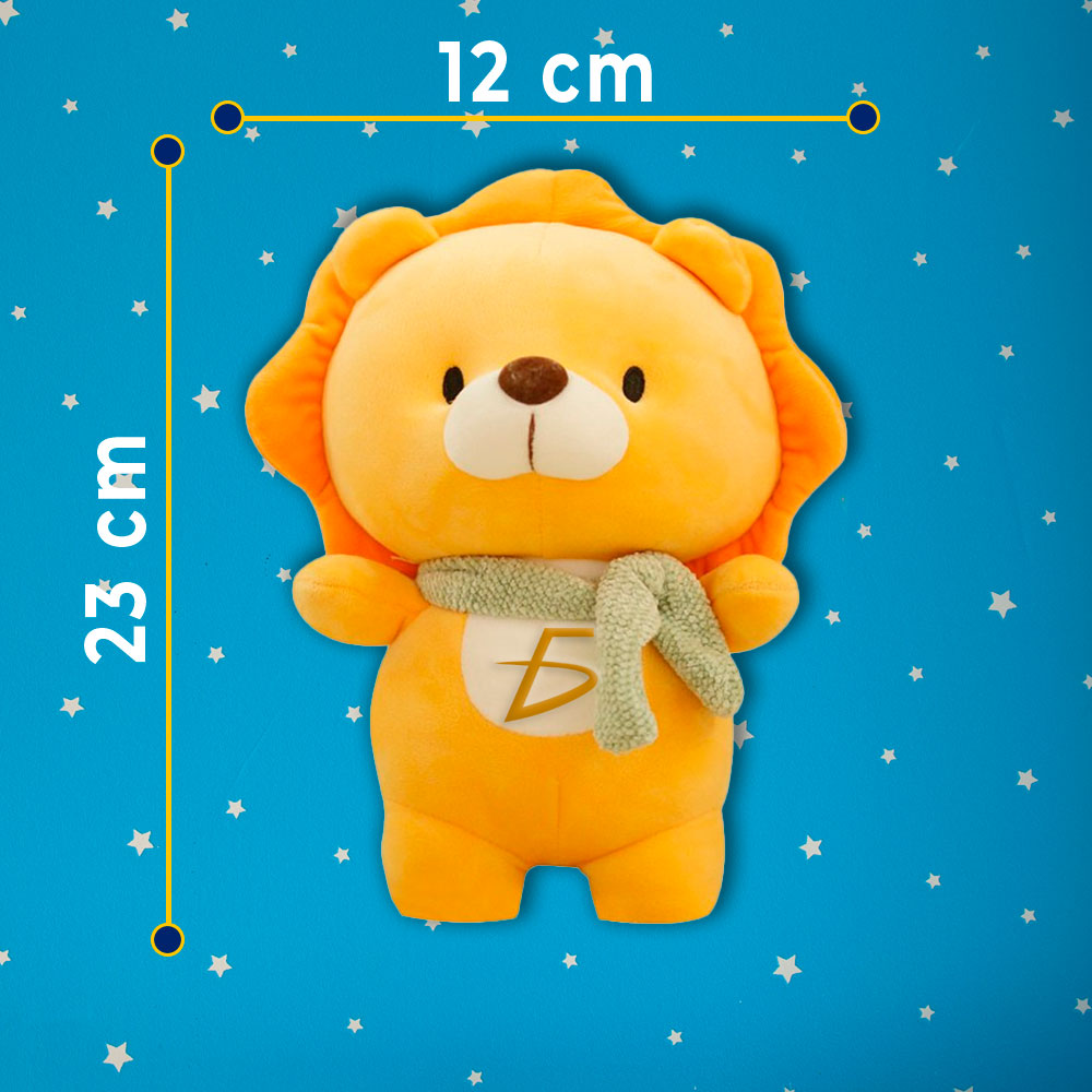 Muñeco de peluche de León cojín suave para decoración del hogar, 20cm - Image 3