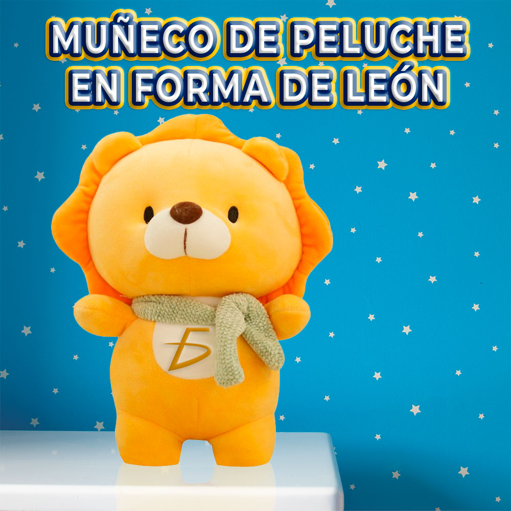 Muñeco de peluche de León cojín suave para decoración del hogar, 20cm - Image 2