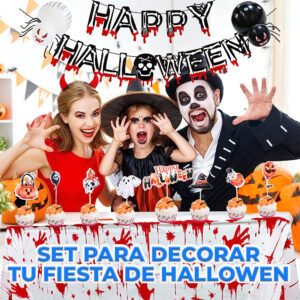 Kit de Globos de Halloween para Fiestas - Decoración Espeluznante