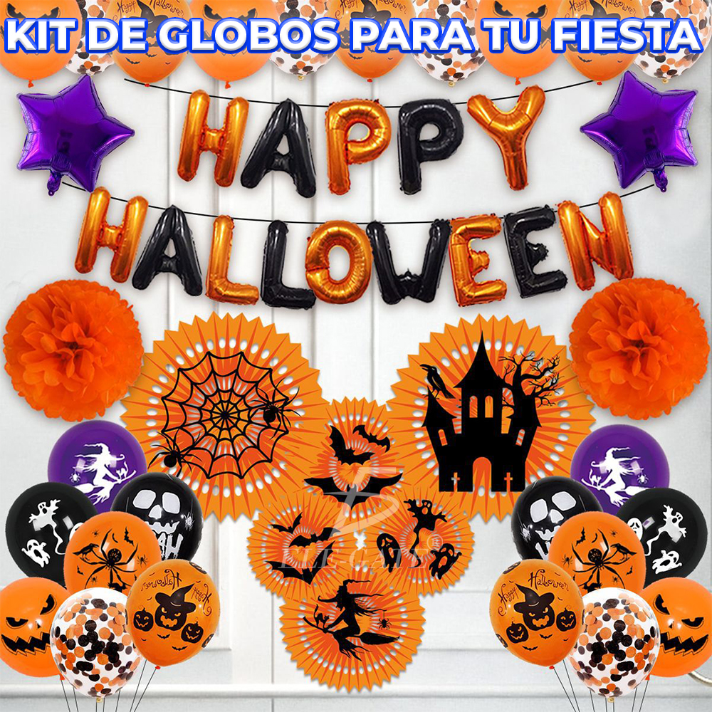 Kit de decoración de Halloween - Suministros para cumpleaños
