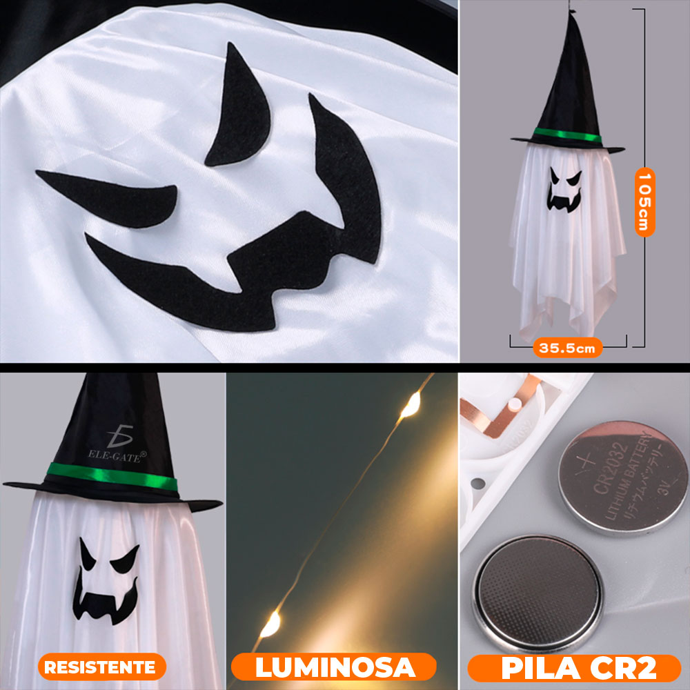 Decoraciones de Halloween al Aire Libre - Luces LED de Calabaza Impermeables para un Ambiente Espeluznante y Festivo - Image 5