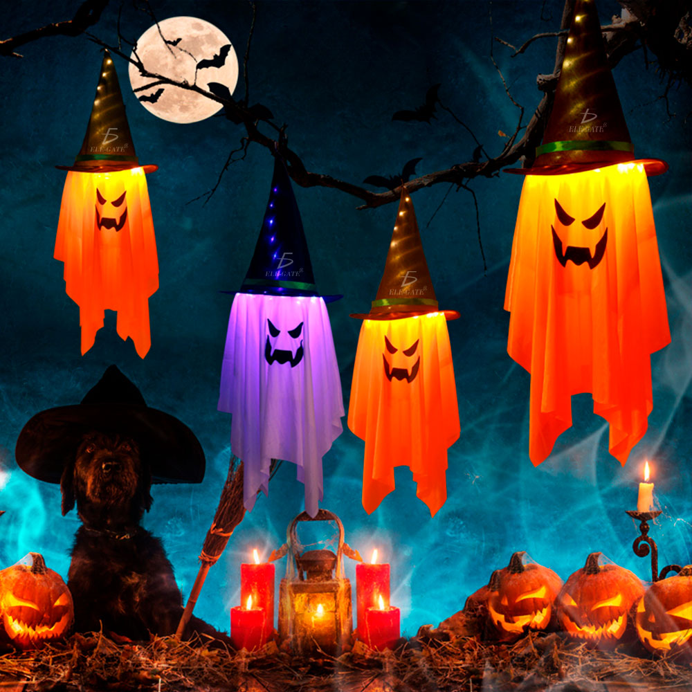 Decoraciones de Halloween al Aire Libre - Luces LED de Calabaza Impermeables para un Ambiente Espeluznante y Festivo