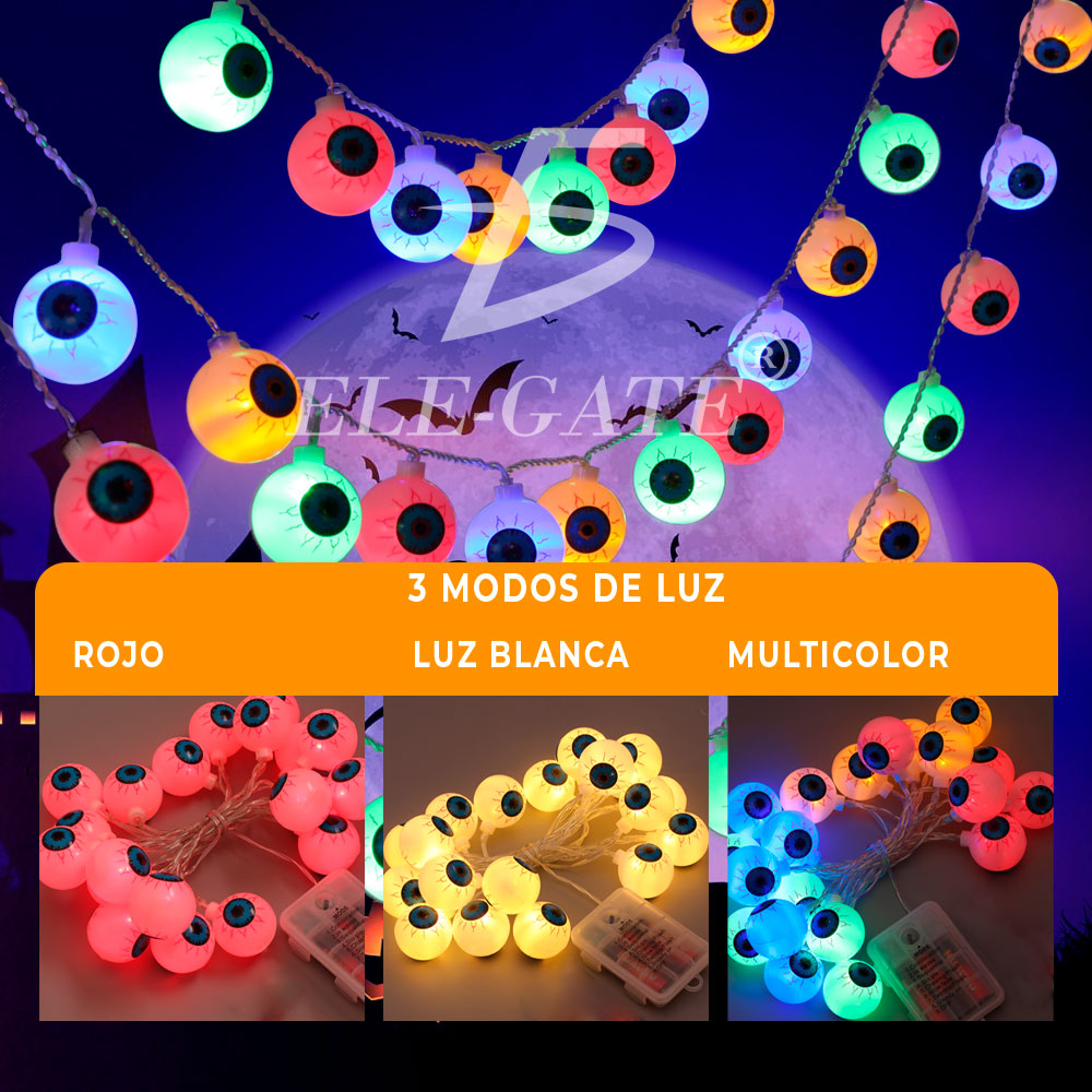 Guirnalda de Ojos Intermitentes LED para Decoración - Crea un Ambiente Único y Misterioso - Image 4