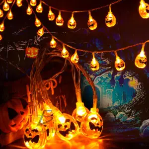 Guirnalda de Halloween con Calabazas - Decoración Festiva para Fiestas Temáticas