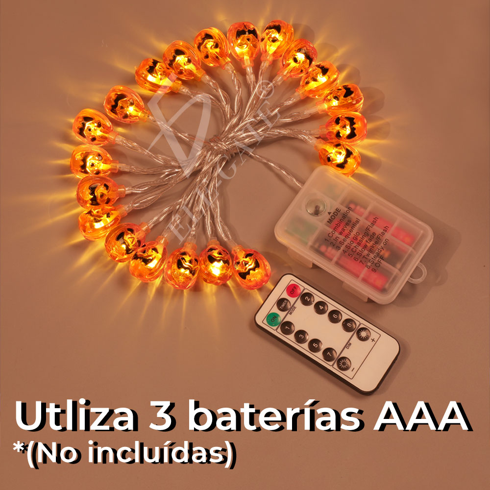 Guirnalda de Halloween con Calabazas - Decoración Festiva para Fiestas Temáticas - Image 3