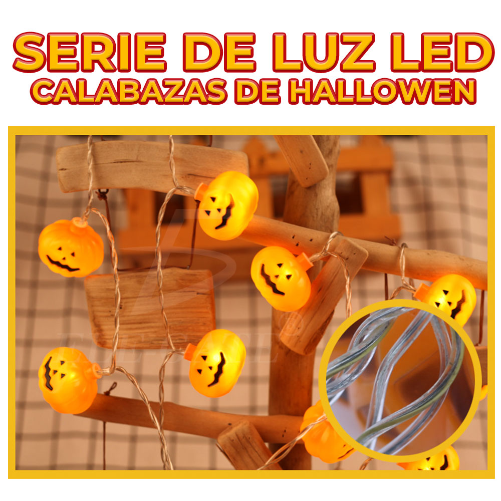 Cadena de Luces LED para Halloween - Iluminación Encantadora para Decoración de Calabazas y Fiestas - Image 4