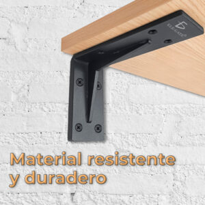 Soportes de Estante Resistentes con Revestimiento Antioxidante - Set de 2 Unidades