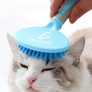 Peine de Masaje Autolimpiante para Mascotas - Cepillado Cómodo y Eficaz para Perros y Gatos