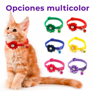 Collar Ajustable para Perros - Diseño de Corazones y Estrellas - Cómodo y Encantador - Accesorio de Moda en Varios Colores