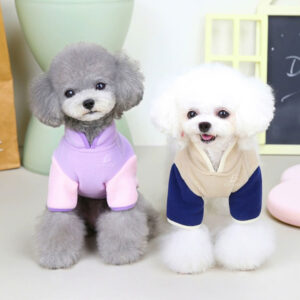 Abrigo de Algodón de Felpa para Perros en Otoño e Invierno - Mantén a tu Compañero Peludo Cálido y Elegante razas pequeñas