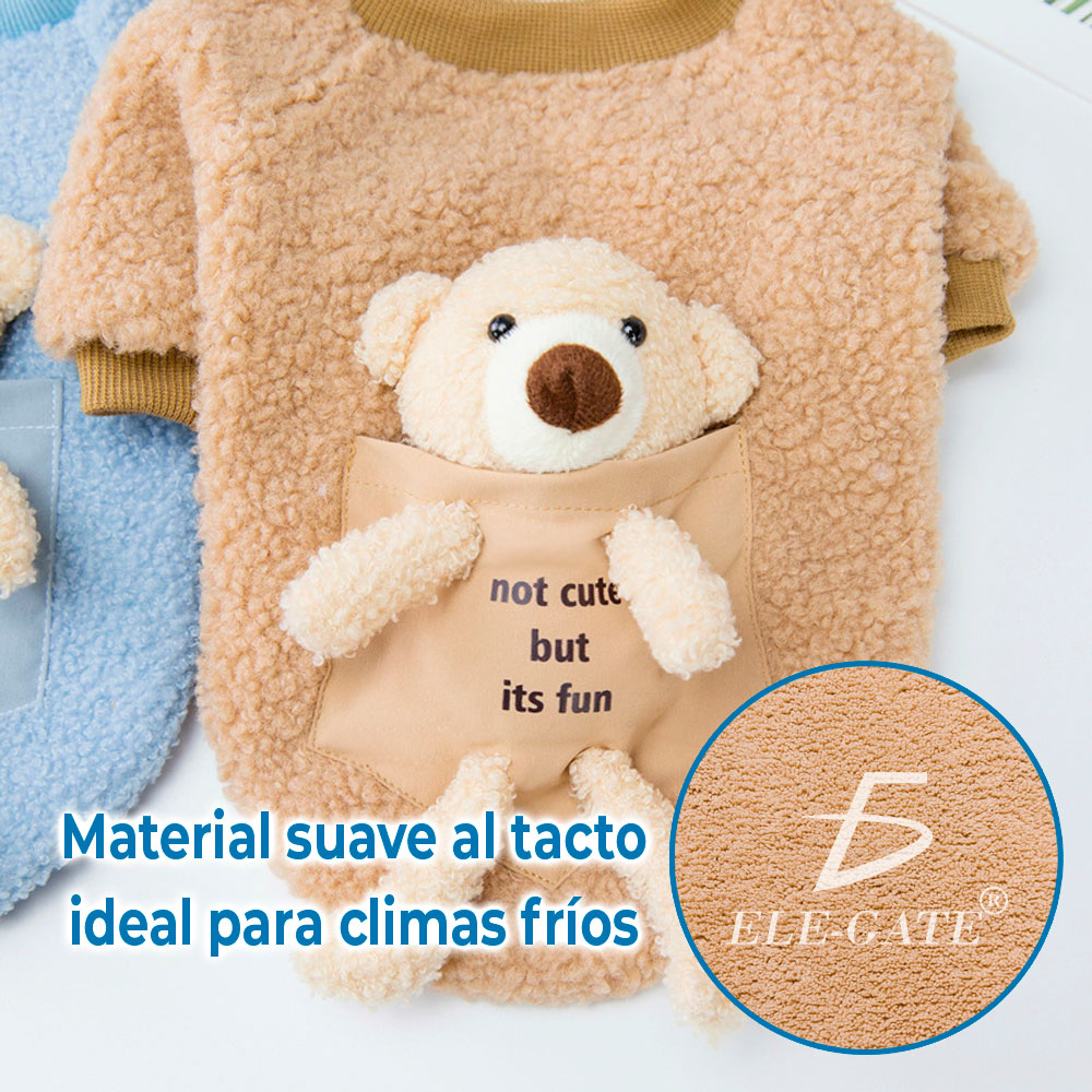 Ropa Encantadora para Mascotas - Sudadera con Muñeco de Peluche para un Estilo Adorable - Image 5