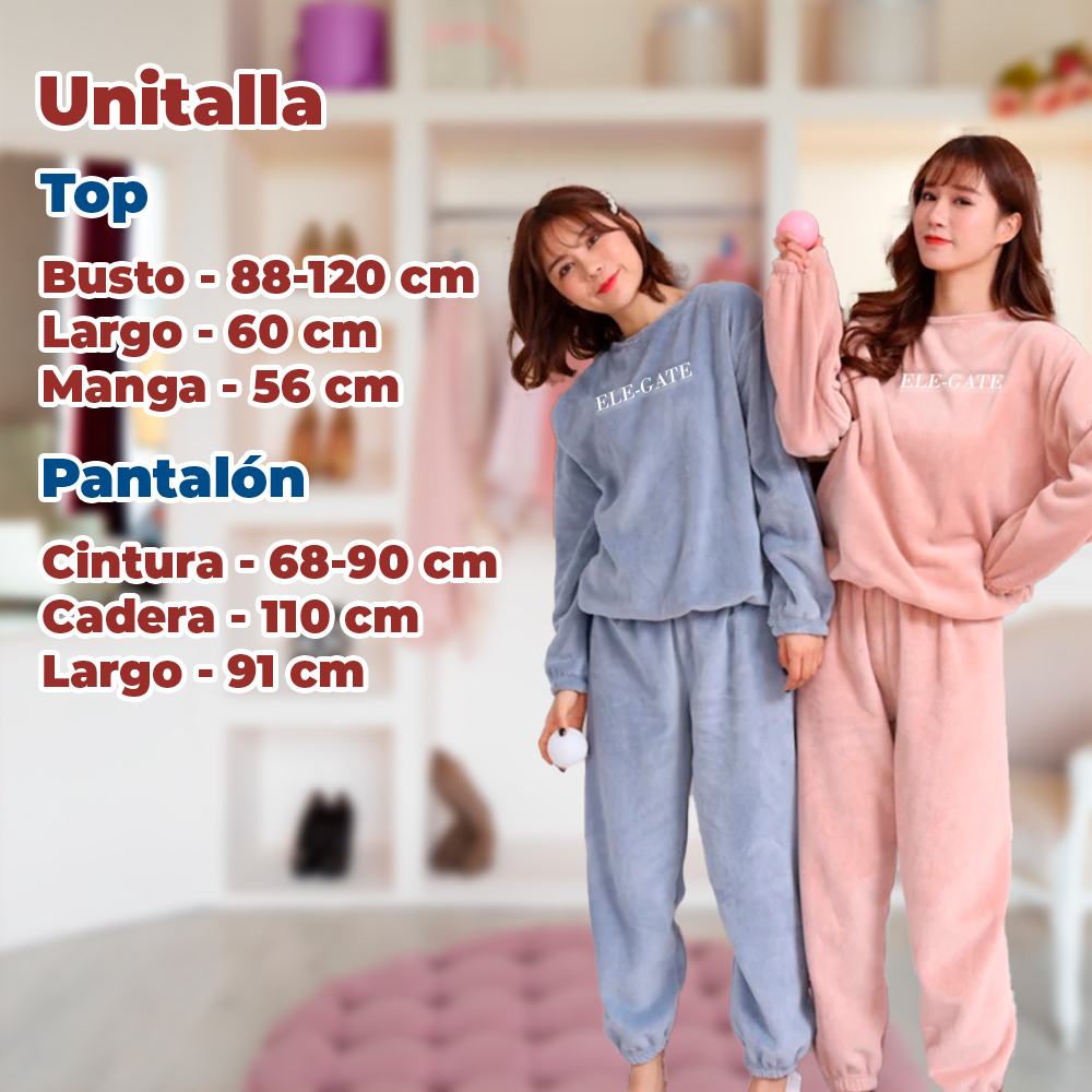 Pijama de Franela de Invierno para Mujer - Ropa de Dormir Cómoda y Cálida - Image 2