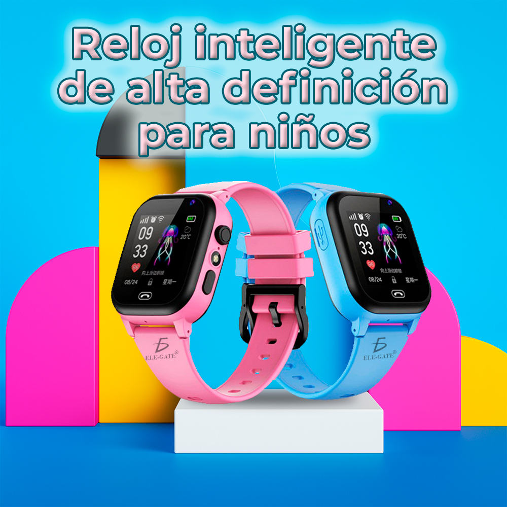 Reloj Inteligente para Niños con Rastreador GPS y Función de Videollamada - Tecnología Inteligente para Padres y Niños