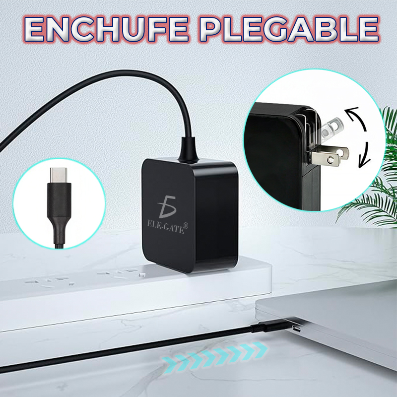 Adaptador Universal 65 W tipo C Cuadrado - Image 3