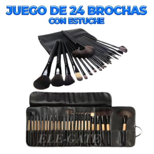 Set de Brochas de Maquillaje Profesional - 24 Piezas
