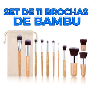 Brochas de Maquillaje Orgánicas y Ecológicas - Kit Profesional de Alta Calidad