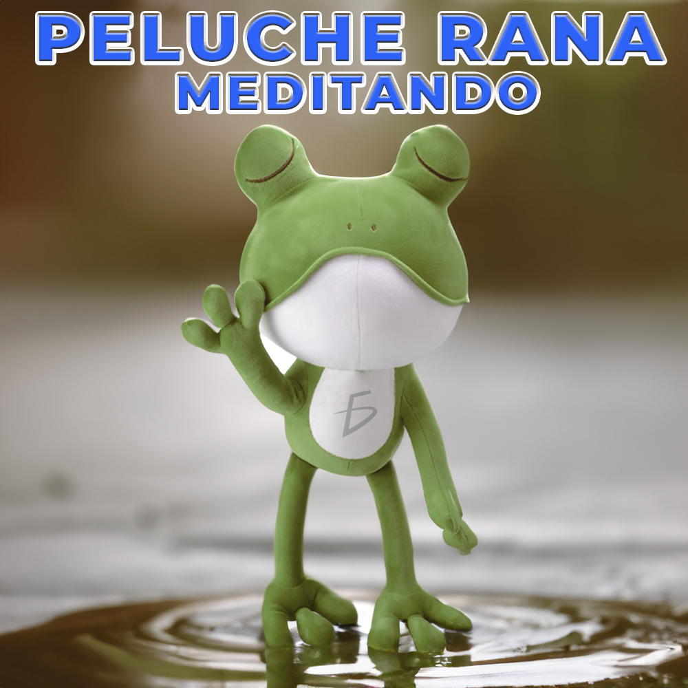 Peluche de Rana Verde - Amigo Saltarín y Abrazable para Todas las Edades