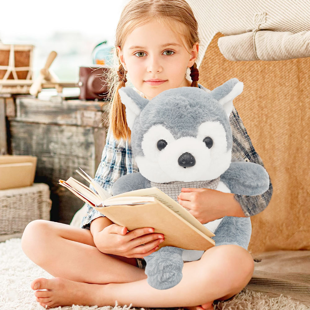 Peluche de Husky - Tierno Compañero de Peluche para Niños y Amantes de los Perros