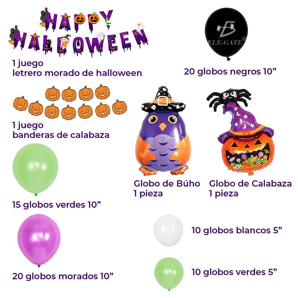 Kit de Globos para Decoración de Fiesta de Halloween - ¡Transforma tu Celebración en un Escenario Espeluznante! - Image 3