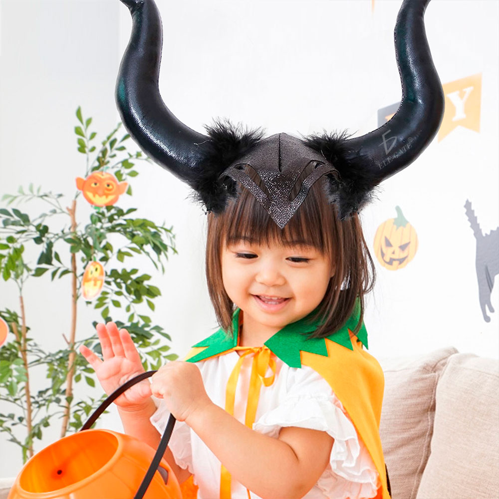 Diadema de Orejas de Diablo con Purpurina - Image 3