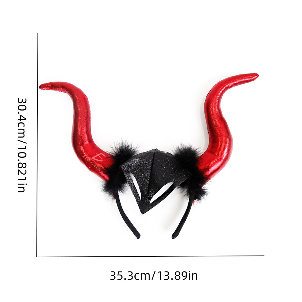 Diadema de Orejas de Diablo con Purpurina - Image 5