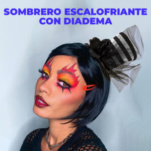 Diadema de Halloween con Diseño y Sombrero