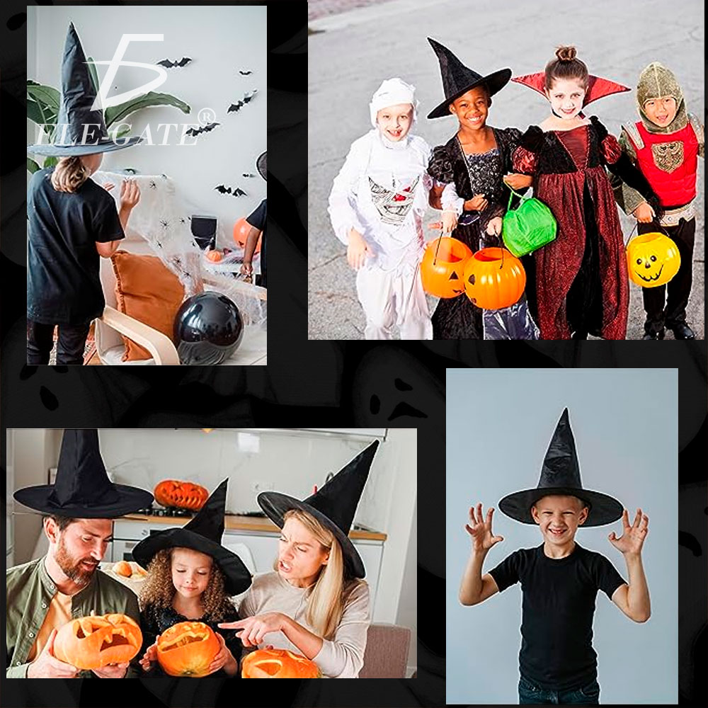 Sombrero de Bruja para Halloween - Accesorio Esencial para Tu Disfraz Espeluznante - Image 5